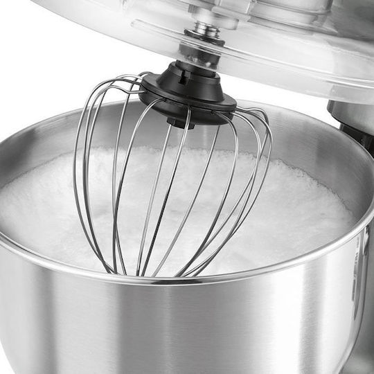 Bomann KM 1373 Küchenmaschine 1000W mit Rostfreiem Schüssel 5lt Titan