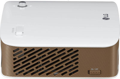 LG PH150G Projector HD Λάμπας LED με Wi-Fi και Ενσωματωμένα Ηχεία Λευκός