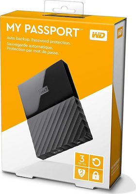 Western Digital My Passport (2016) USB 3.0 Външен HDD 3TB 2.5" Черен