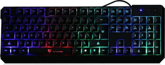 Motospeed K70 Gaming-Tastatur Volle Größe mit beleuchteten Tasten (Englisch US) Schwarz