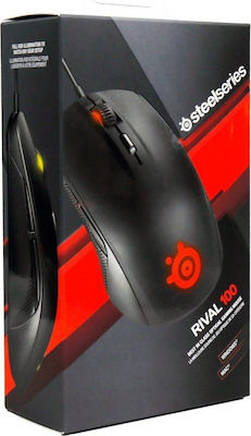 SteelSeries Rival 100 Wireless RGB Gaming Mouse Negru