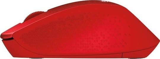 Logitech M330 Silent Plus Kabellos Mini Maus Rot