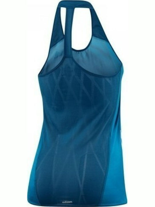 Adidas Adizero Running Singlet Women's Blouse Sleeveless Blue