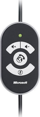 Microsoft LifeChat LX-3000 Надушници Мултимедийни слушалки с микрофон и връзка USB-A в Черен цвят