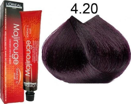 L'Oréal Professionnel Majirouge Haarfärbemittel 4.20 Braune Iriζé Intensiv 50ml