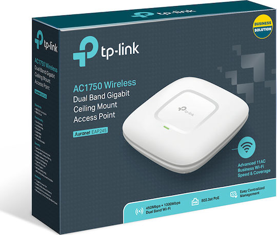 TP-LINK EAP245 v1 Access Point Wi‑Fi 5 Dual Band (2.4 & 5GHz) Single Kit