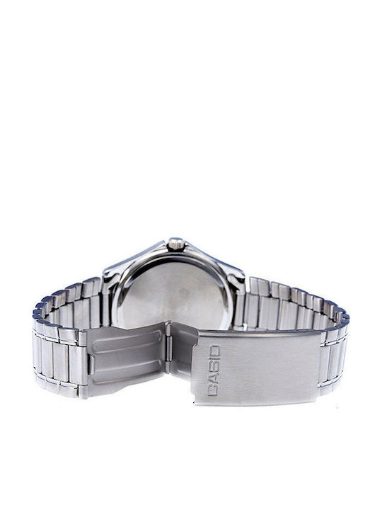 Casio Men's Watch 38mm Battery with Silver Metal Bracelet