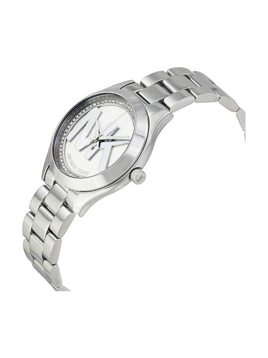 Michael Kors Hartman Womens Watch 33mm Battery With Silver Steel Bracelet