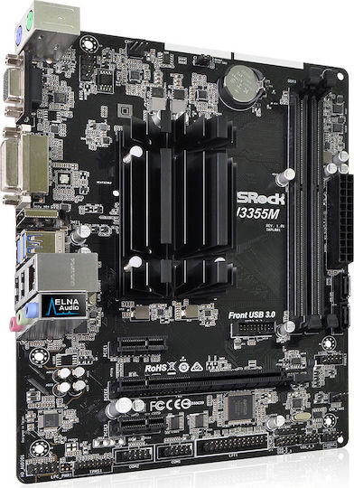 ASRock J3355M SoC Motherboard Micro ATX με Intel BGA1296 Socket 90-MXB460-A0UAYZ