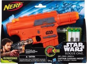 Nerf Нерф изстрелвач Rogue One Captain Cassian Andor Bla Star Wars за 6+ години+ години