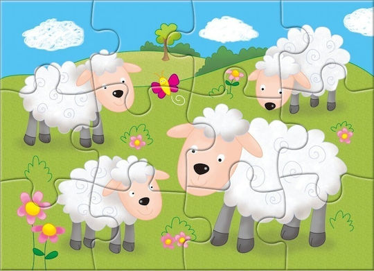 Παιδικό Puzzle 4 Puzzles in a Box - Farm 12pcs Galt Toys