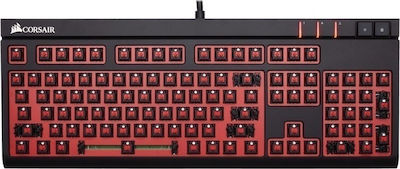 Corsair Strafe Mechanical Cherry MX Blue Gaming- Mechanische Tastatur Volle Größe mit beleuchteten Tasten