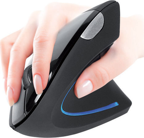 Tracer Mysz Flipper RF Nano USB Kabellos Ergonomisch Vertikal Maus Schwarz