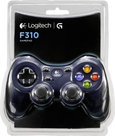 Logitech F310 Ενσύρματο Gamepad για PC Μπλε