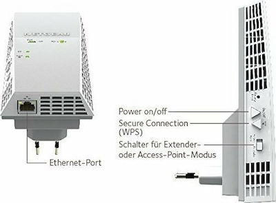 NetGear EX6400 WiFi Extender Dual Band (2.4 & 5GHz) 1900Mbps
