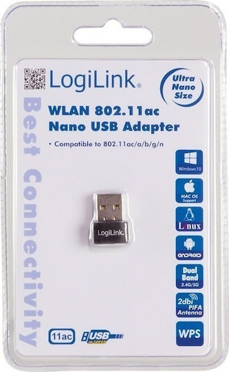 LogiLink WL0237 USB Адаптер За Мрежа С Безжично Свързване Wi-Fi 600Mbps
