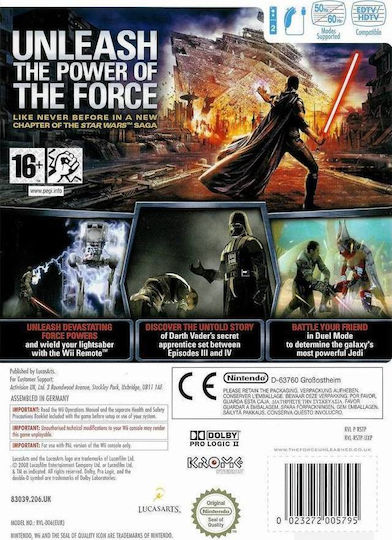 Star Wars The Force Unleashed Wii Spiel (Gebraucht)