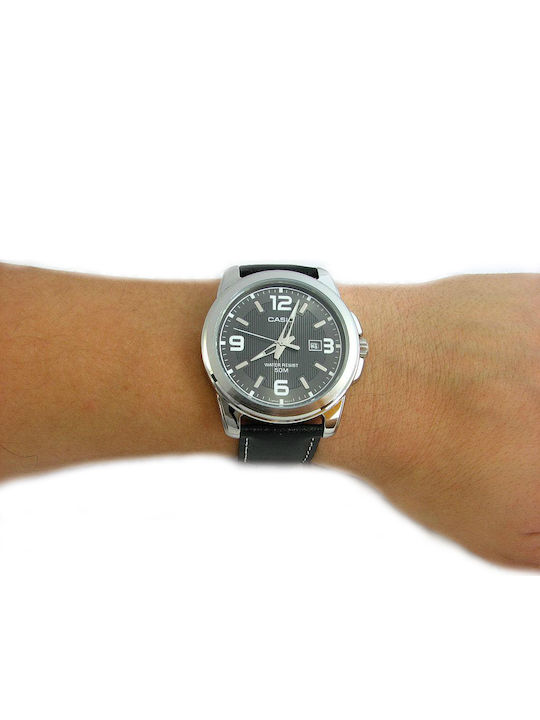 Casio Ρολόι Μπαταρίας με Δερμάτινο Λουράκι Casio Ρολόι Μπαταρίας με Δερμάτινο Λουράκι