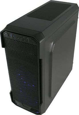 LC-Power Gaming 984B Midi Tower Κουτί Υπολογιστή με Πλαϊνό Παράθυρο Μαύρο