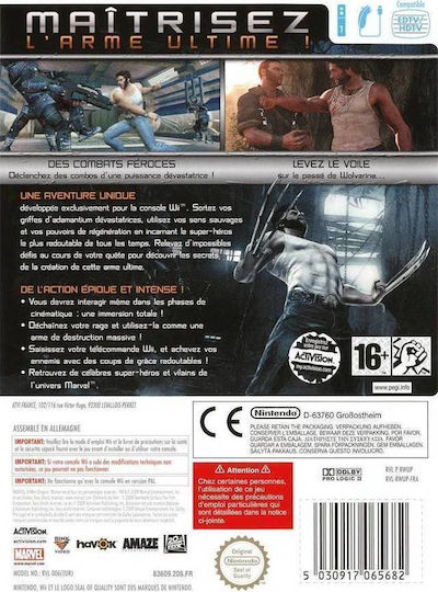 X-men Origins Wolverine Wii Game (Used)