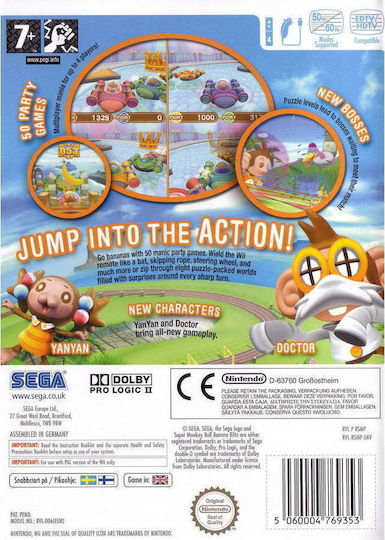 Super Monkey Ball Banana Blitz Wii Spiel (Gebraucht)