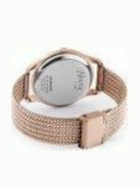 Henry London Richmont Γυναικείο Ρολόι 39mm Μπαταρίας με Ροζ Χρυσό Μεταλλικό Μπρασελέ