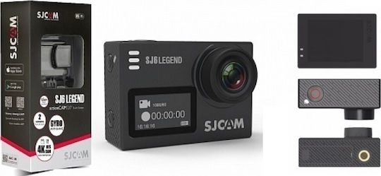 SJCAM SJ6 Legend Action Camera 4K Ultra HD Underwater (With Case) Standard With 2" Touch Screen And Wi-Fi Black