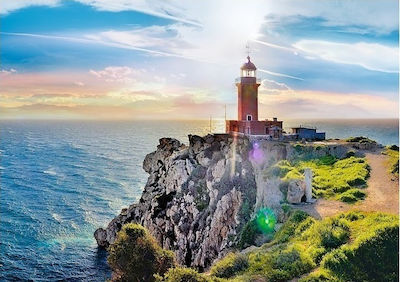 Lighthouse in Melagavi Puzzle 2D 1000 Pieces