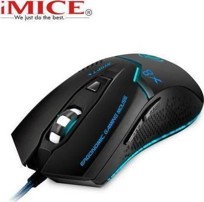 iMice X8 Gaming Gaming Maus Schwarz