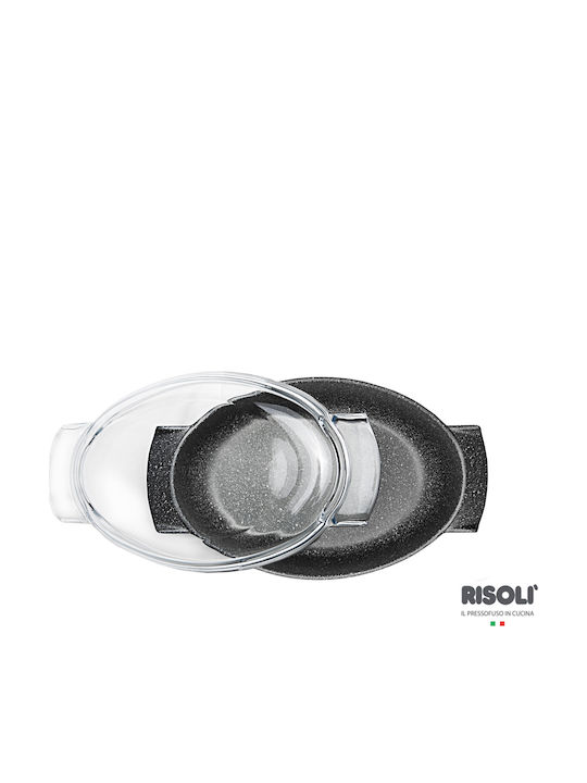 Risoli Granito Oală din Aluminiu Turnat 36x24cm 1buc