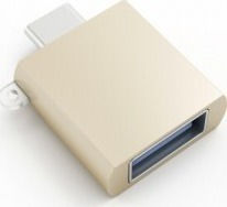 Satechi Type-C USB Adapter Μετατροπέας USB-C male σε USB-A female Ασημί