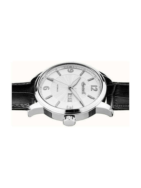 Ingersoll The Regent Quartz Ceas Automat cu Negru Brățară din piele