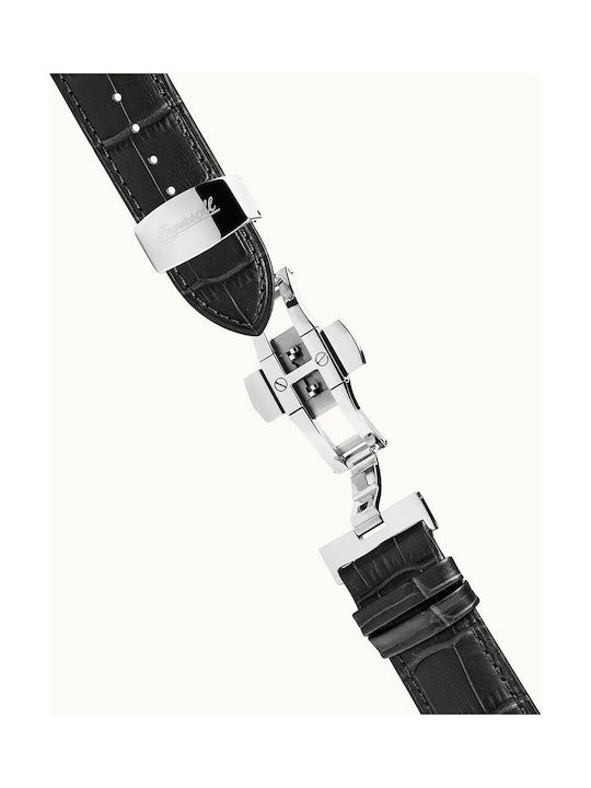 Ingersoll The Regent Quartz Ceas Automat cu Negru Brățară din piele