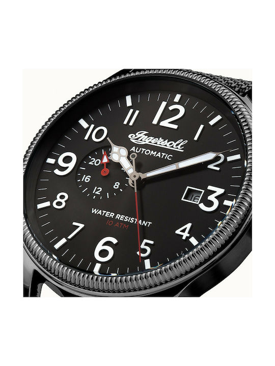 Ingersoll The Apsley Automatic Uhr Automatisch mit Schwarz Stoffarmband