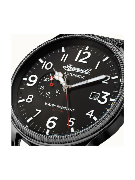 Ingersoll The Apsley Automatic Watch Automatic with Black Fabric Strap