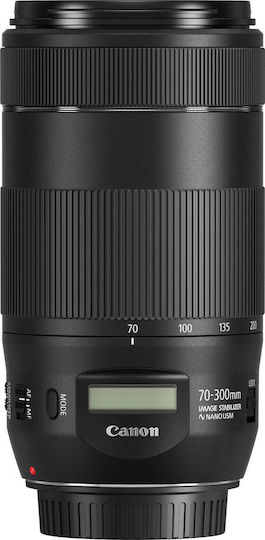 Canon Full Frame Φωτογραφικός Φακός EF 70-300mm f/4-5.6 IS II USM Tele Zoom για Canon EF Mount Μαύρος