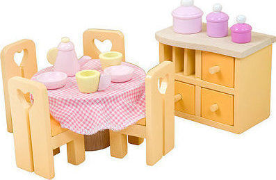 Le Toy Van Sugerplum Dining Room Furniture for Dollhouse