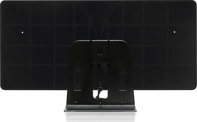 RGTech Monarch 50 Innenbereich TV-Antenne (keine Stromversorgung erforderlich) in Schwarz Farbe Verbindung mit Koaxialkabel