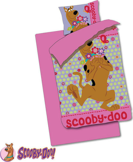 Homeline Kids Duvet Set Single with Pillowcase Scooby Doo 920 Multicolour 160x240cm
