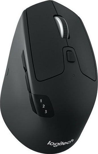 Logitech M720 Triathlon Ασύρματο Bluetooth Ποντίκι Μαύρο