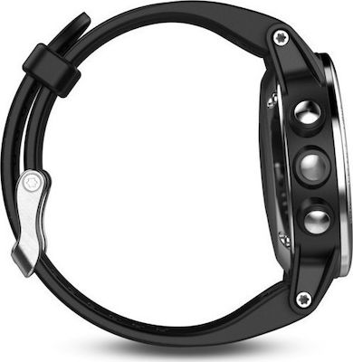 Garmin Fenix 5 Неръждаема стомана 42мм Водоустойчив Смартчасовник с Пулсомер (Черен)