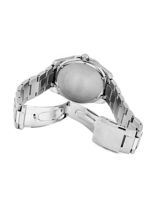 Seiko Solar Watch with Metal Bracelet Silver