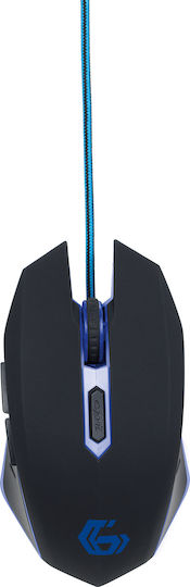 Gembird MUSG-001 RGB Геймърска Мишка Black/Blue