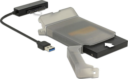 DeLock Carcasă pentru unitate de hard disk 2.5" SATA III cu conexiune USB 3.0 în culoarea Transparent