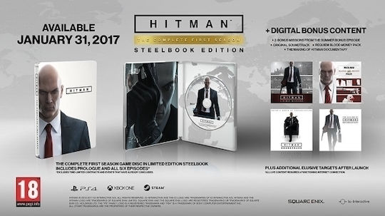 Hitman (The Complete First Season Steelbook Editio Vollständig Ausgabe Xbox One Spiel