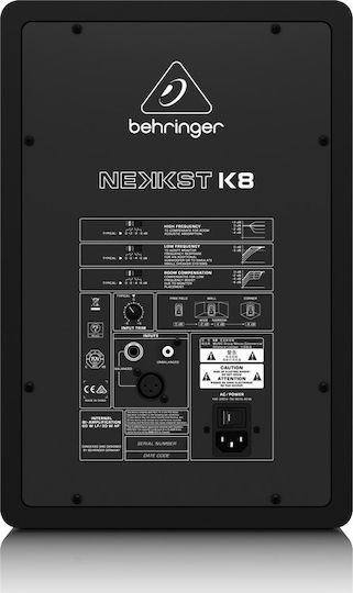Behringer Nekkst K8 Ηχείo Studio Monitor 8" 150W (Τεμάχιο) Μαύρο