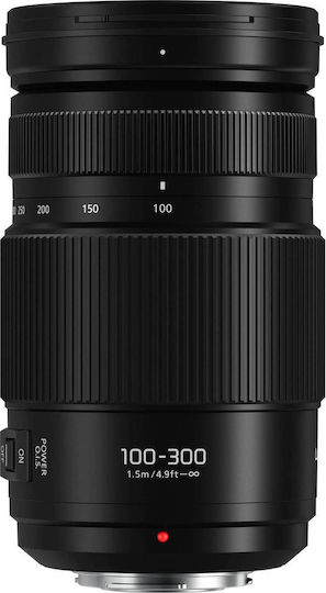 Panasonic Crop Φωτογραφικός Φακός Lumix G Vario 100-300mm f/4-5.6 II Power O.I.S. Tele Zoom για Micro Four Thirds (MFT) Mount Μαύρος