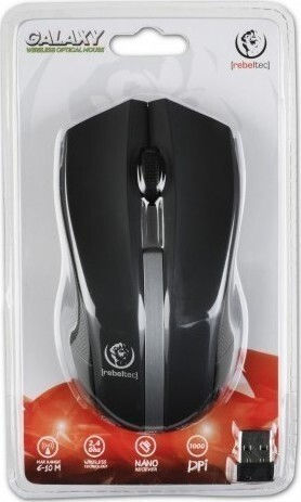 Rebeltec Galaxy Ασύρματο Ποντίκι Black/Silver