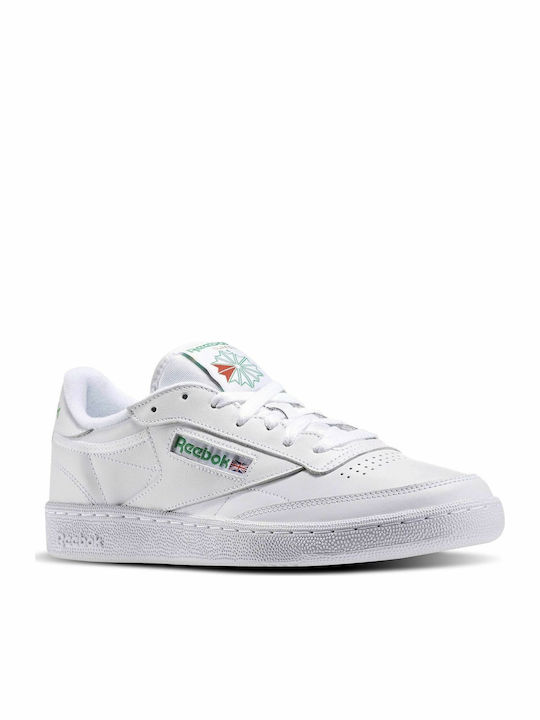 Reebok Classics Club C85 Ανδρικά Sneakers Intense White / Green