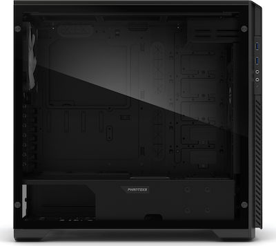 Phanteks Enthoo Pro M Tempered Glass Turnul Midi Cutie de calculator cu fereastră laterală Negru